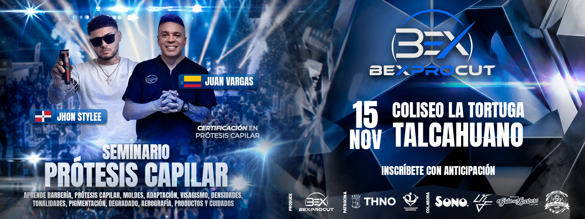 Seminario Jhon Style y Juan Vargas Prótesis Capilar